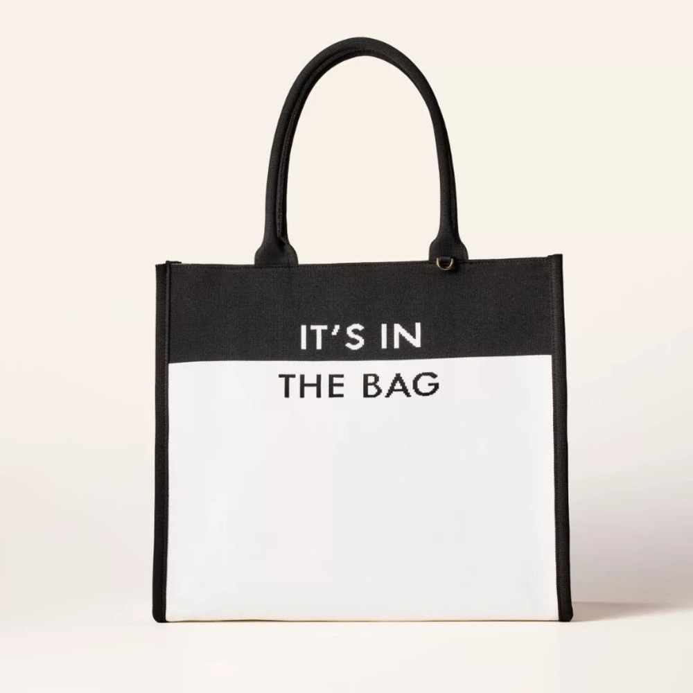Colorblock Knit Tote Bag - kate spade new york x Target White/Black